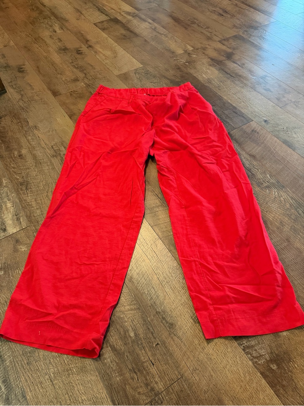 a new day Bright Red Womens Pull-On Jogger Pants